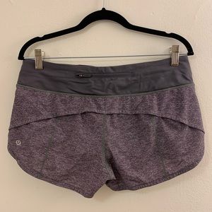 Lululemon speed up short 2.5” grey